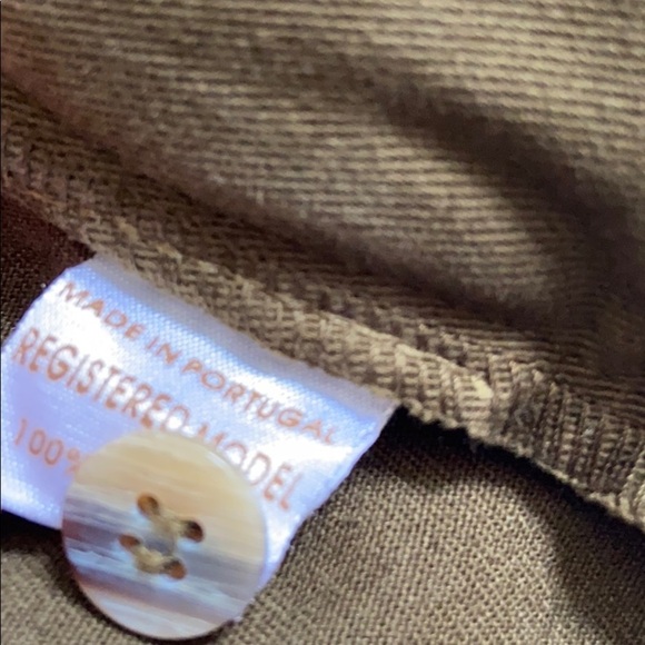 Papo d’Anjo Cotton Twill Shorts with Adjustable Waist Olive Green - Picture 5 of 6